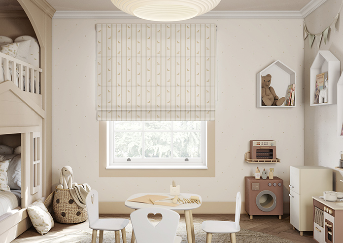 Dasching About, Sausage Stripe Biscuit - Roman Blind - Image 3